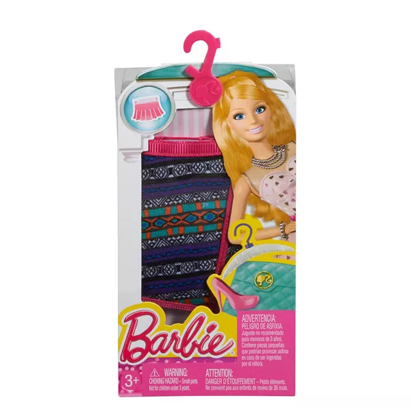 Barbie: Barbie ruha - csíkos szoknya