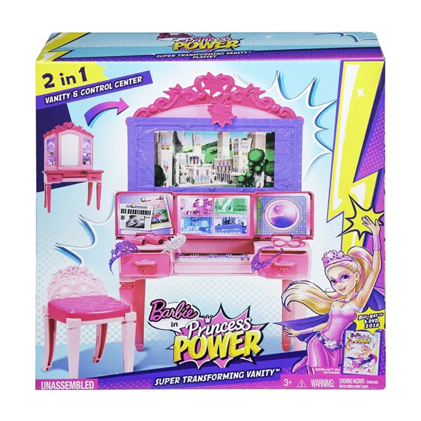 Barbie: Szuperhős hercegnő - fésülködőasztal