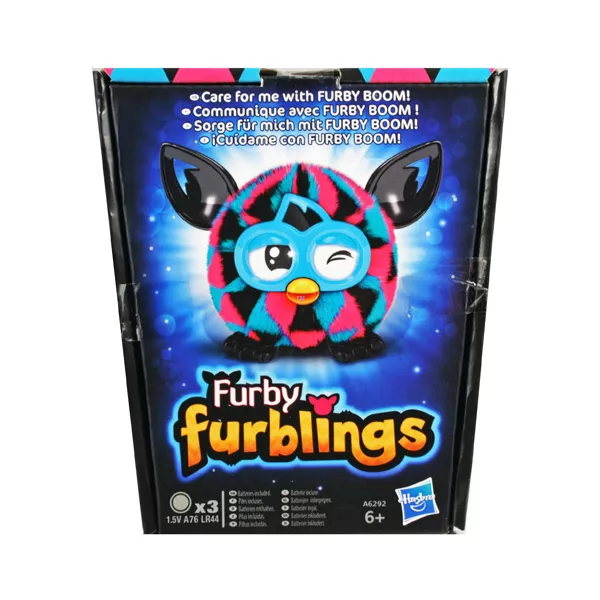 Furby Furblings mini interaktív plüssfigura - rózsaszín-fekete