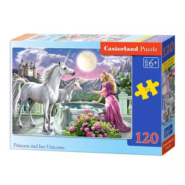 A hercegnő és az unikornisok 120 darabos puzzle