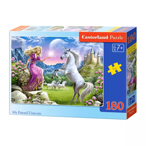 A hercegnő és az unikornis 180 darabos puzzle