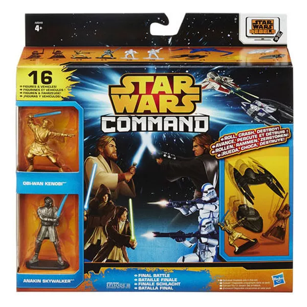 Star Wars 16 db-os játékfigura készlet - Anakin Skywalker és Obi-Wan Kenobi