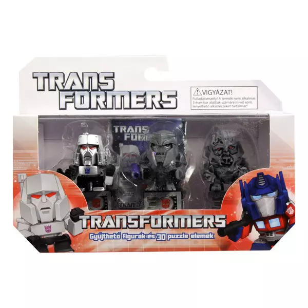 Transformers: Figurine colecţionabile şi elemente de puzzle 3D - 3 piese, diferite