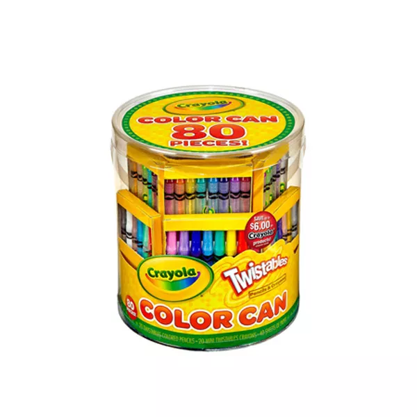 Crayola: csavarozható rajzolókészlet - 80 darabos