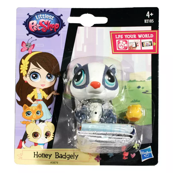 Littlest PetShop: 1 db-os készlet - Honey Badgely