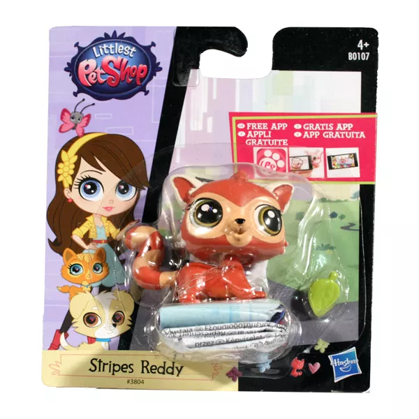 Littlest PetShop: 1 db-os készlet - Stripes Reddy