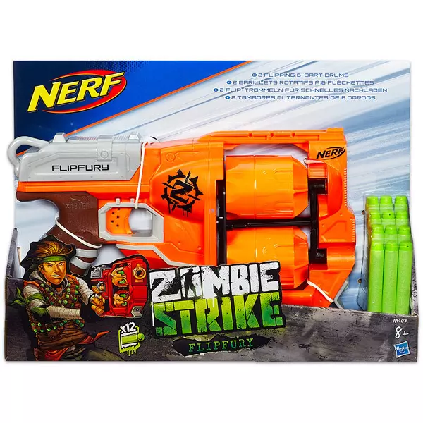 NERF N-Strike Elite Zombie Strike: Flipfury szivacslövő fegyver