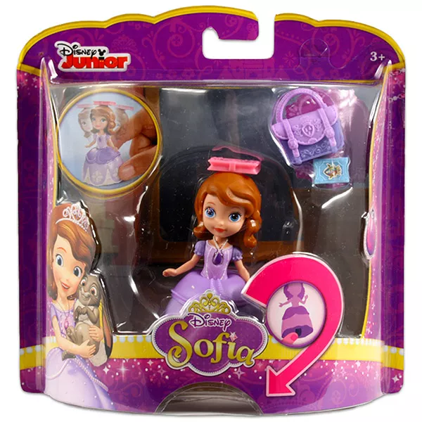 Disney hercegnők: Szófia főszereplő babák - Sofia kiegészítőkkel, lila