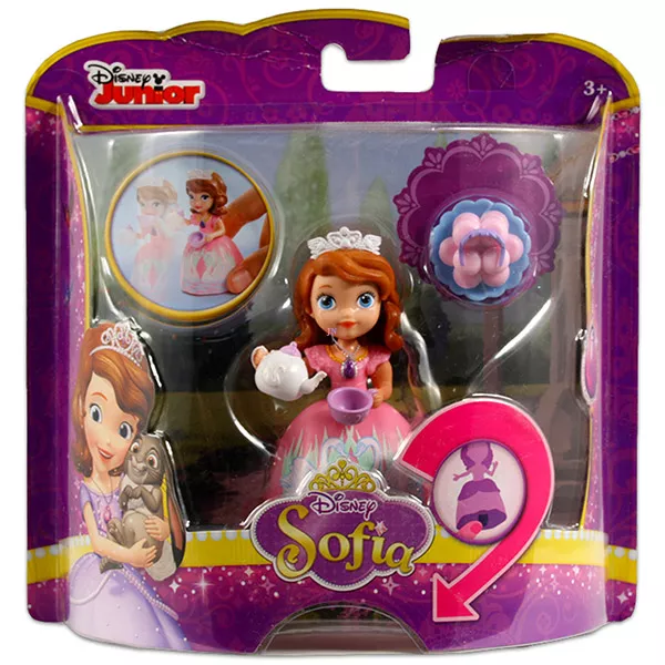 Disney hercegnők: Szófia főszereplő babák - Sofia kiegészítőkkel, rózsaszín
