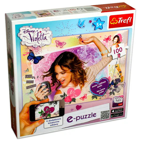 Violetta: 100 darabos puzzle mobilos alkalmazásokkal