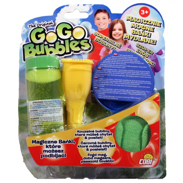 GoGo Bubbles buborékfújó - zöld kesztyűvel