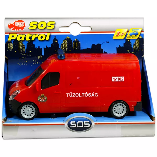 SOS műanyag autó - tűzoltó furgon