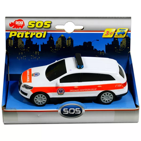 SOS műanyag autó - mentő személyautó