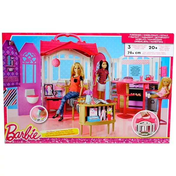 Barbie: Szétnyitható mini ház