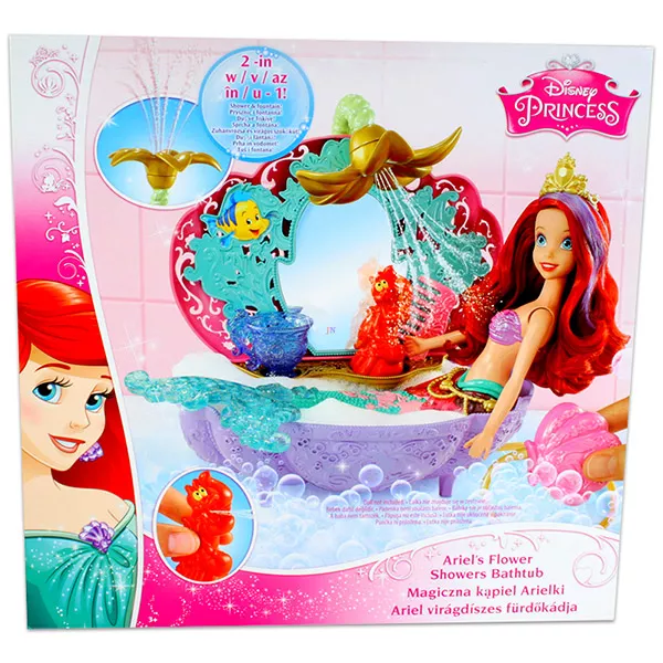 Disney hercegnők: Ariel virágdíszes fürdőkádja