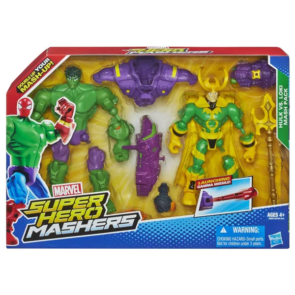 Marvel Mashers szuperhősök páros figurák - Hulk és Loki