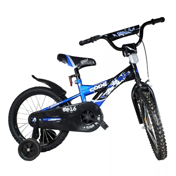 MP-16 Code gyermek kerékpár - 16-os méret, kék-fekete