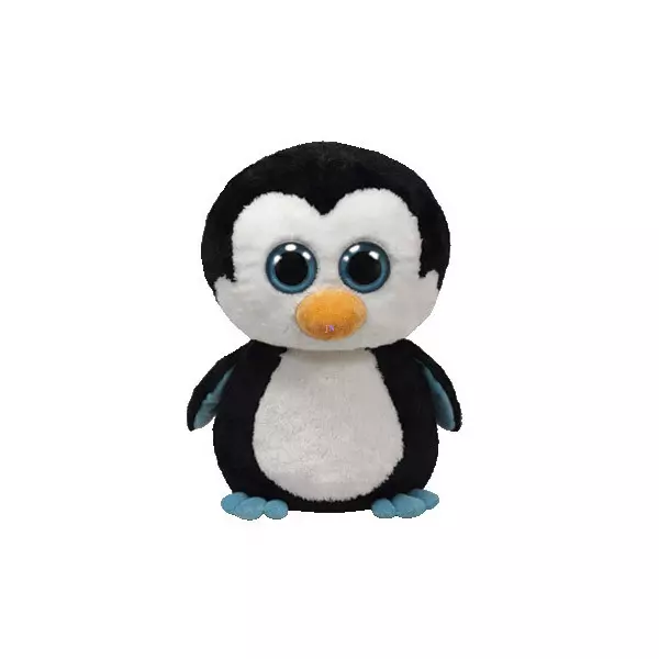 Waddles pingvin plüssfigura - 15 cm, fekete