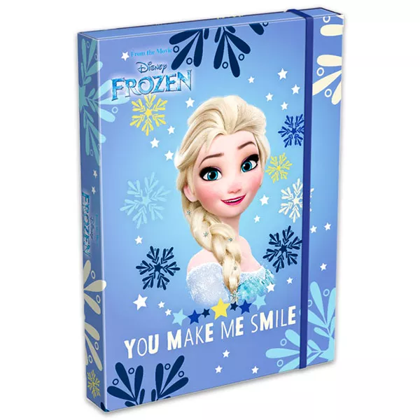 Disney hercegnők: Jégvarázs A4-es füzetbox - kék