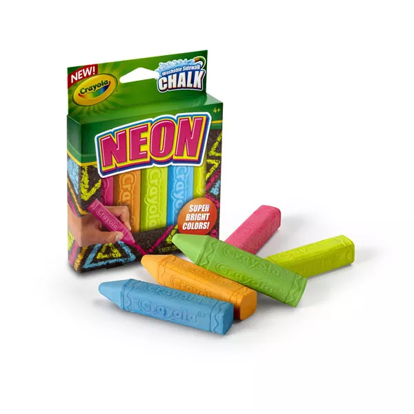Crayola: 5 darabos neon aszfaltkréta