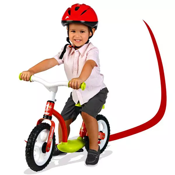 Smoby bicicletă fără pedale - roşu-verde