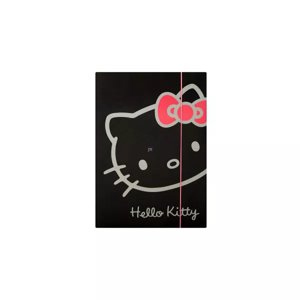 Hello Kitty: Gumis irattartó doboz - A5-ös, fekete