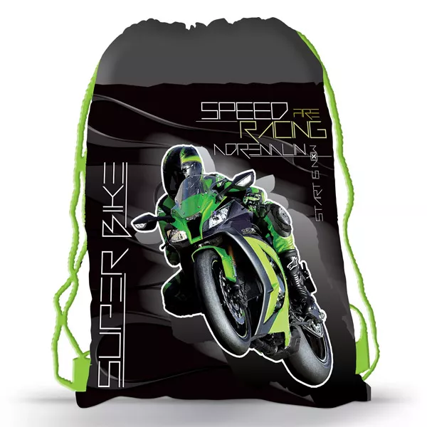 Speed Racing motoros tornazsák - fekete-zöld