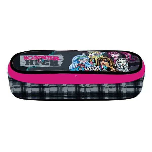 Monster High: Rémségek bedobós tolltartó - fekete-rózsaszín