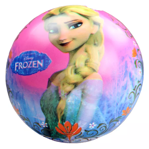 Prinţesele Disney: Frozen minge de cauciuc - 23 cm, albastru-roz