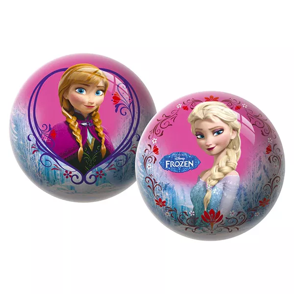 Prinţesele Disney: Frozen minge de cauciuc - 23 cm, roz