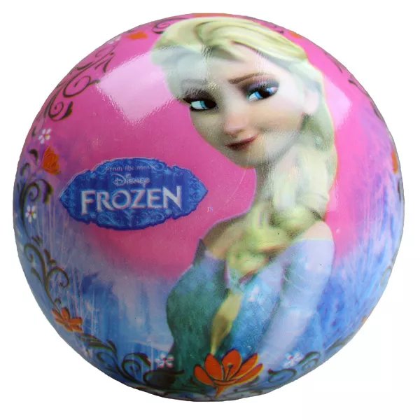 Disney hercegnők: Jégvarázs gumilabda - 15 cm-es, kék-rózsaszín