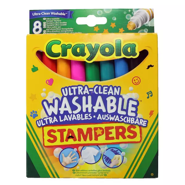Crayola: Markeri-ştampilă lavabile - 8 buc.