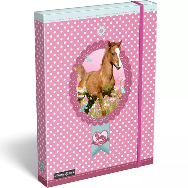 Pony Love: A5-ös füzettartó doboz - rózsaszín
