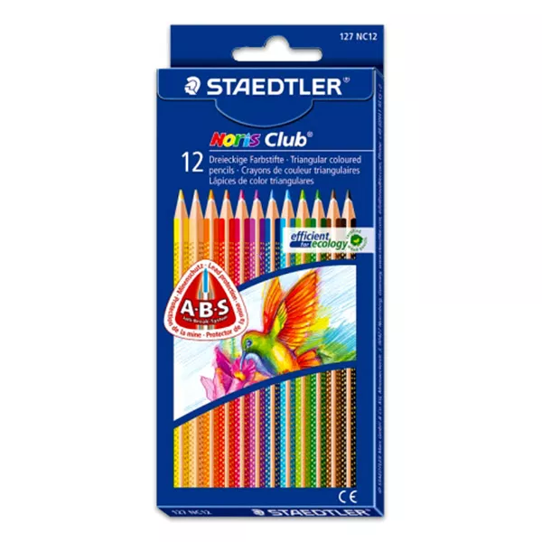 Staedtler háromszög alakú színes ceruza készlet - 12 darabos