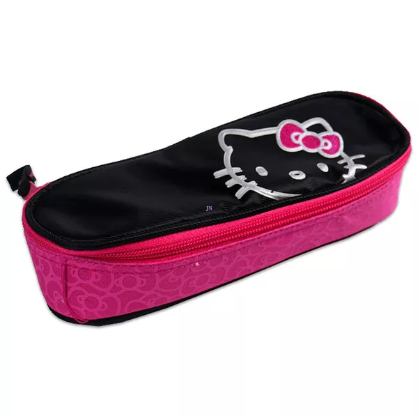 Hello Kitty: bedobós tolltartó 2 - fekete-rózsaszín