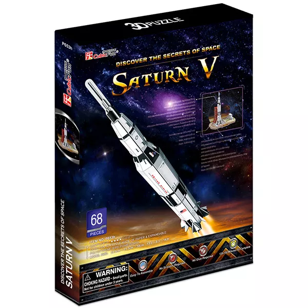 Saturn V holdrakéta 3D puzzle - 68 darabos
