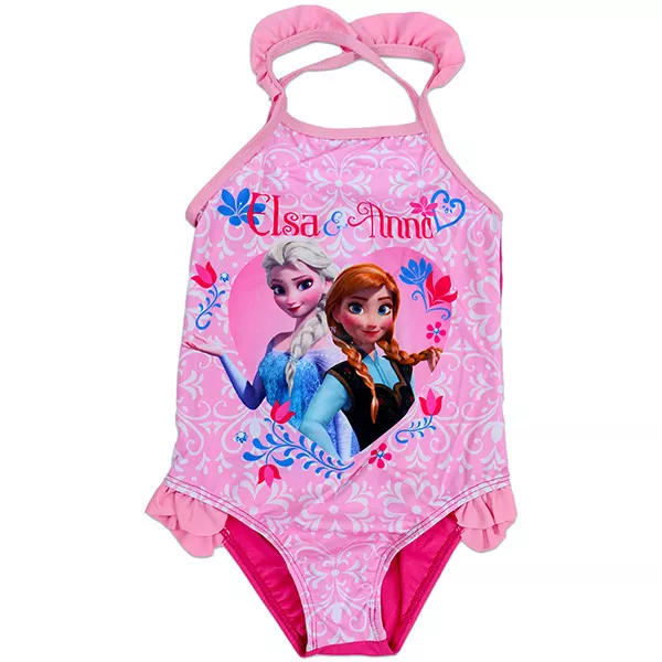 Disney hercegnők: Jégvarázs: fürdőruha - világos rózsaszín, 4 éveseknek