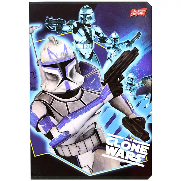 Star Wars: Klónok háborúja: 3.osztályos vonalas füzet A5-ös - 12-32, Rex és klón csapata, kék