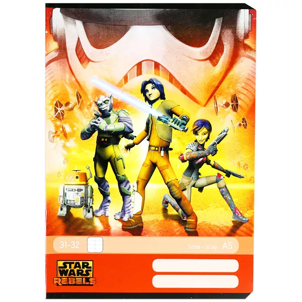 Star Wars: Rebels A5-ös szótárfüzet - narancssárga, 31-32