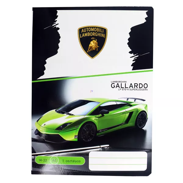 Lamborghini Gallardo: A5-ös 1. osztályos vonalas füzet - 14-32