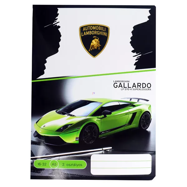 Lamborghini Gallardo: A5-ös 2. osztályos vonalas füzet - 16-32