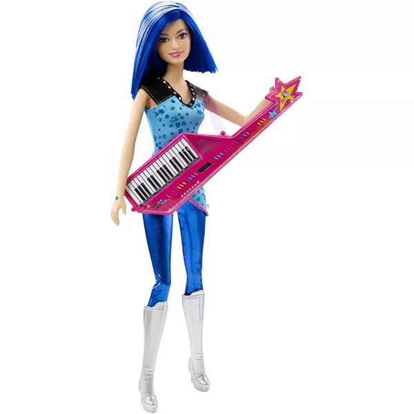 Barbie a Rocksztár hercegnő: Zia baba billentyűs gitárral