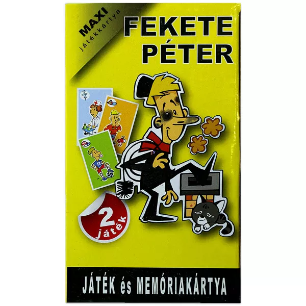 Fekete Péter játék és memóriakártya