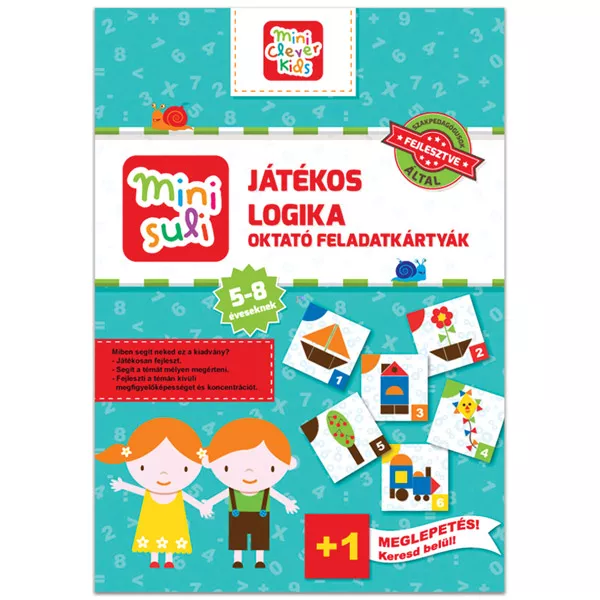 Mini suli: Játékos logika oktató feladatkártyák 5-8 éveseknek