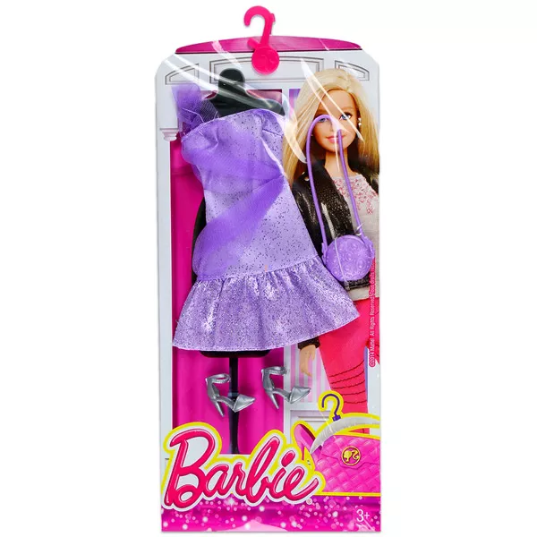 Barbie: ruha kiegészítőkkel - lila ruha