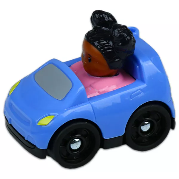 Little People: Wheelies - maşină albastră cu flori
