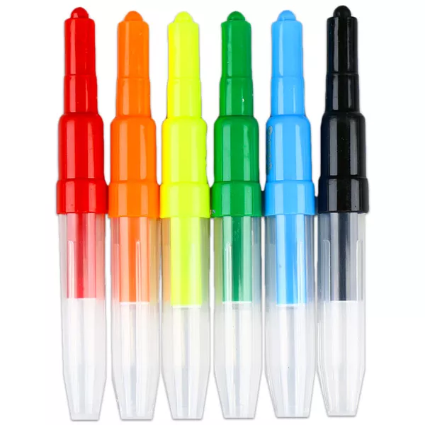 Colorino Kids: 6 kos. pihalni markerji s šablonami