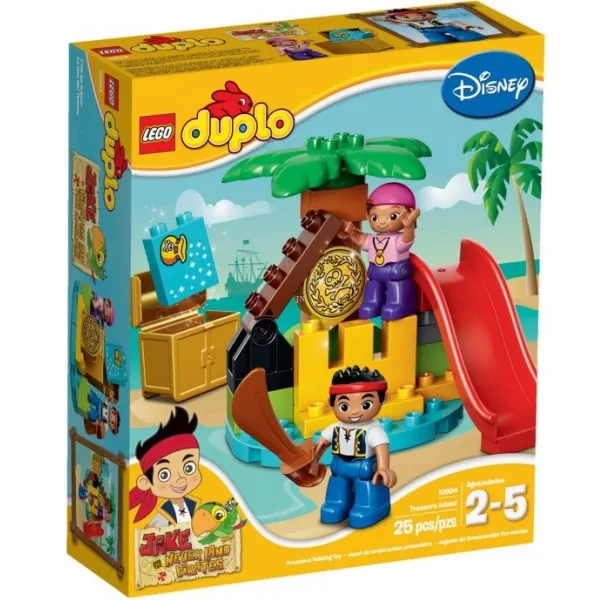 LEGO DUPLO: Jake és Never Land kalózainak kincses szigete 10604