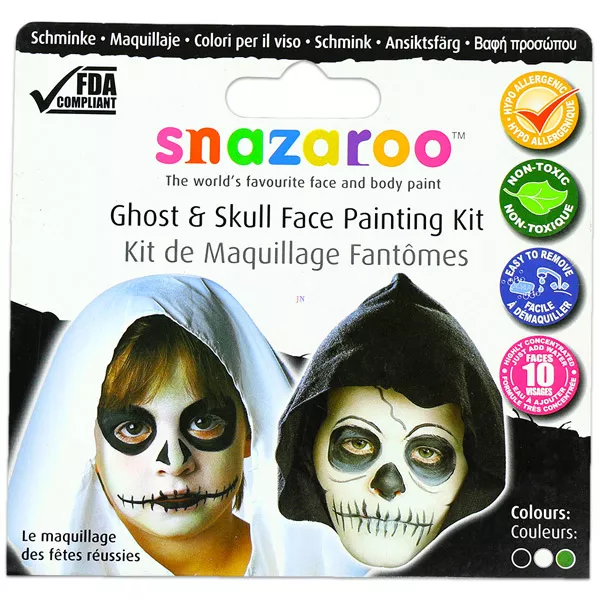 Snazaroo: Kísértet és koponya arcfestő szett