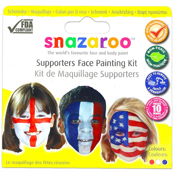Snazaroo: Szurkolók arcfestő szett